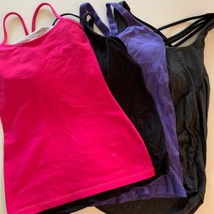 Lot of 4 Lululemon Tanks